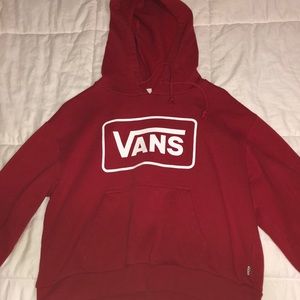 Vans red sweatshirt